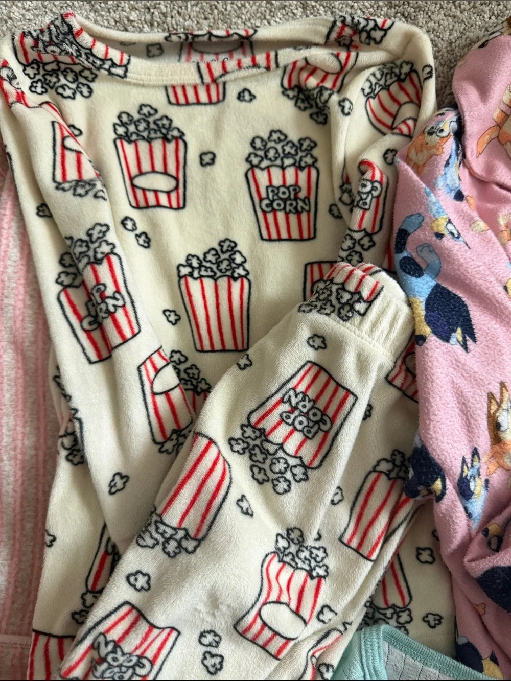 Toddler 3T Girls Mixed Character Pajama Set Bundle